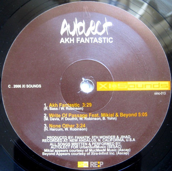 Autolect : Akh Fantastic (12")